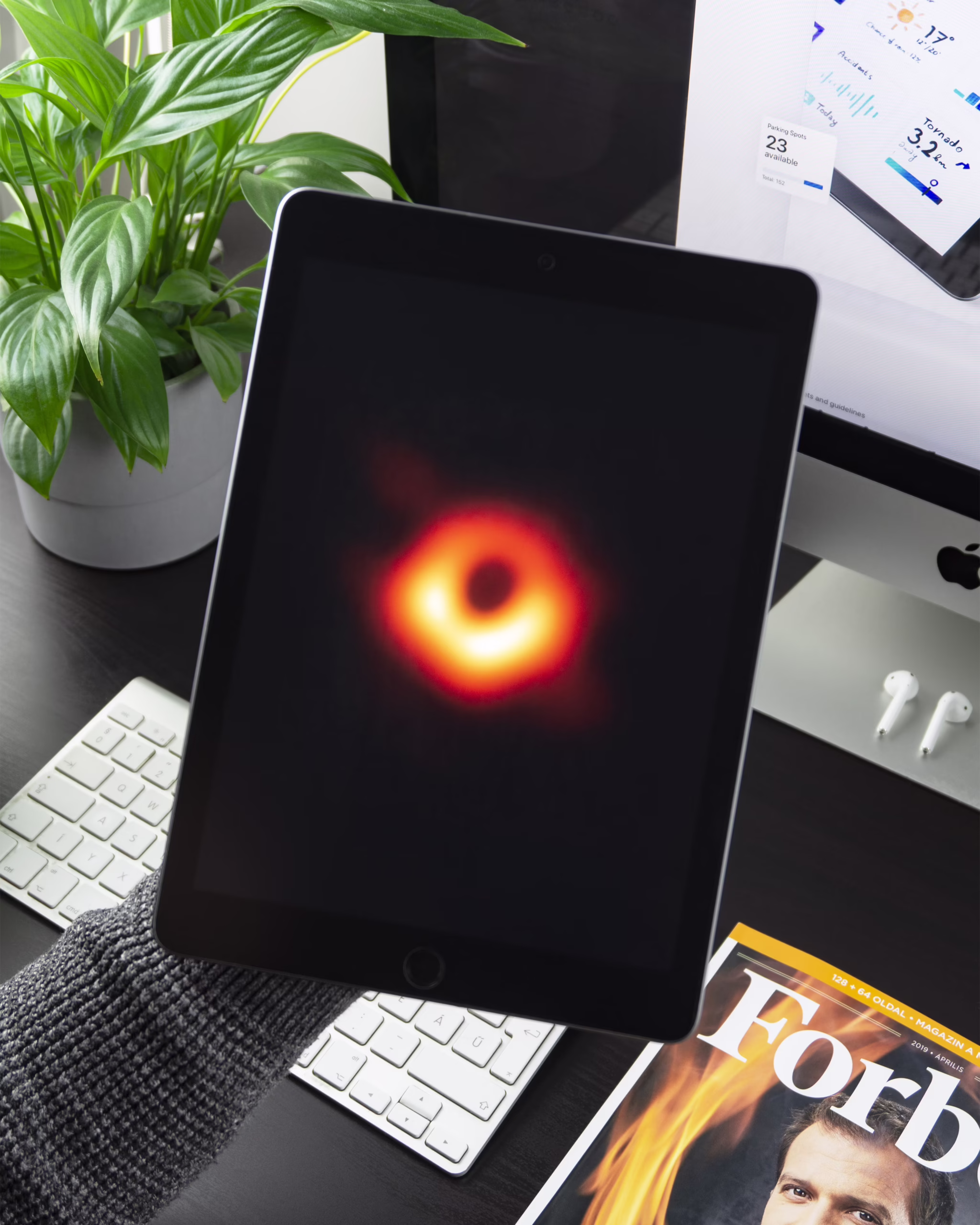 iPad screen and home button